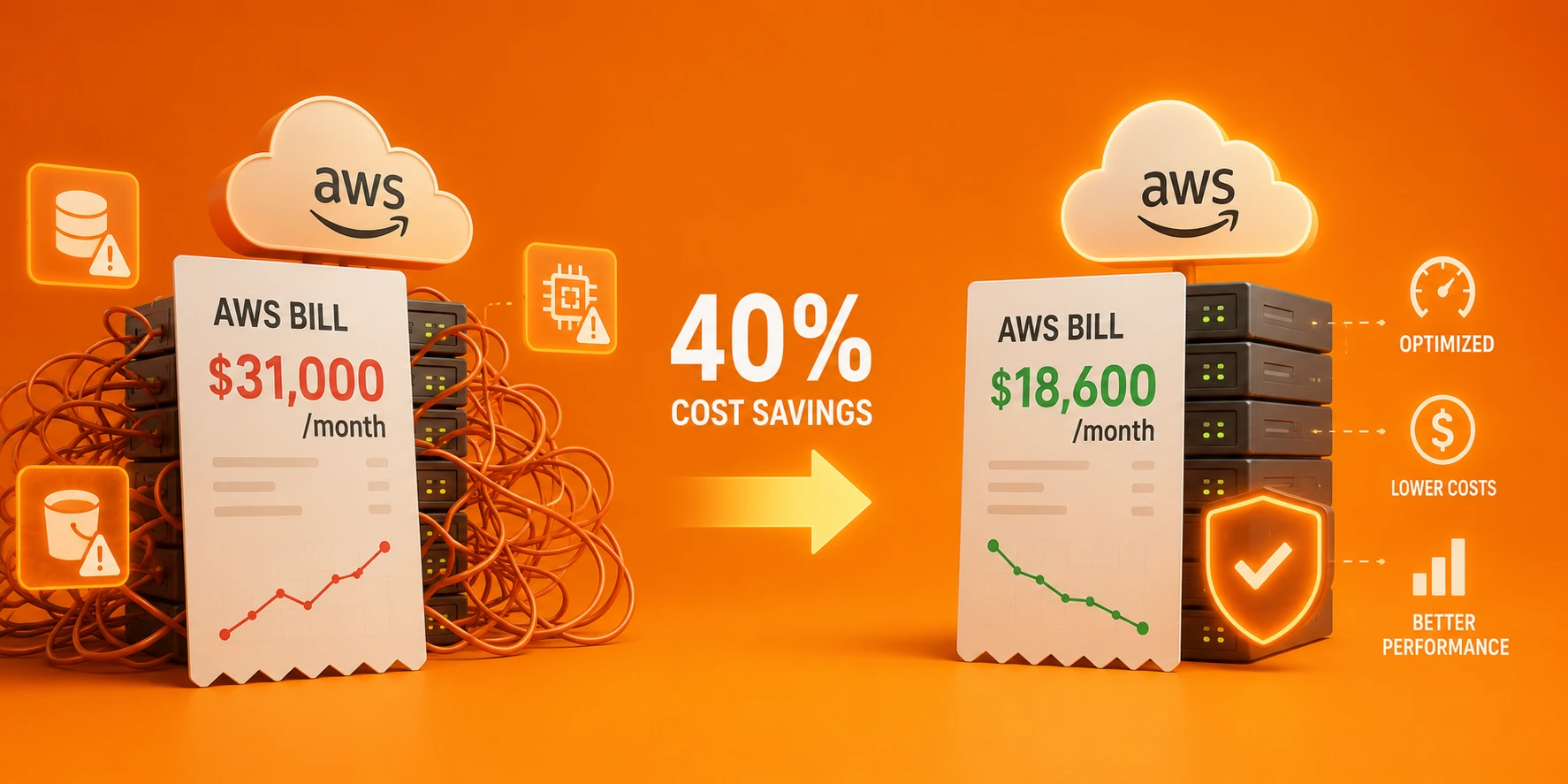 How We Slashed an Enterprise AWS Bill by 40% Without Changing Their Product