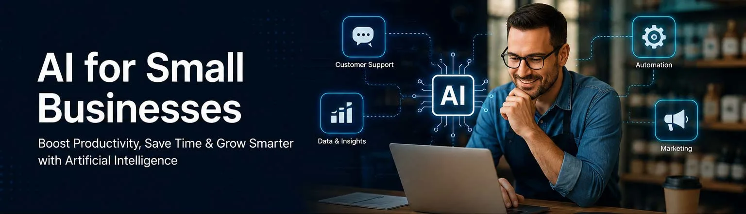 AI for Small Businesses: How Artificial Intelligence Can Help You Save Time, Reduce Costs, and Grow Faster